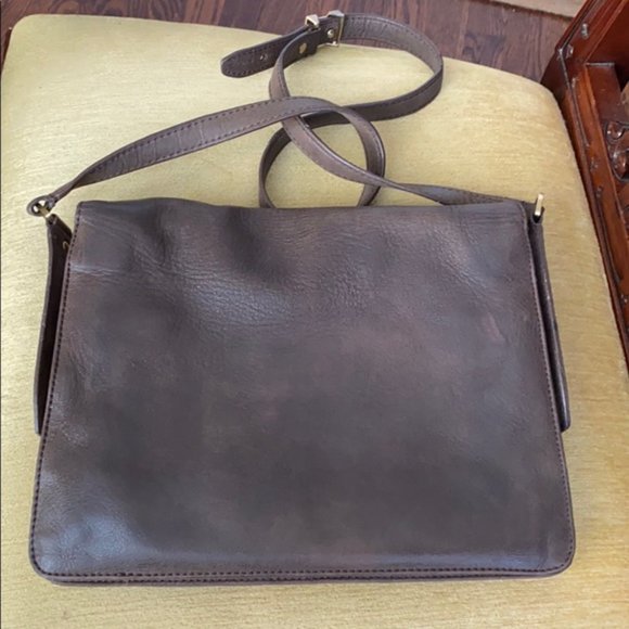Botkier Valentina brown distressed leather shoulder bag - Picture 3 of 14